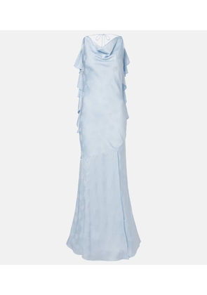 Rotate Darlya floral jacquard gown