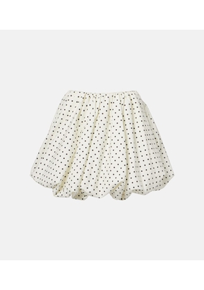 Rotate Balloon polka-dot poplin miniskirt