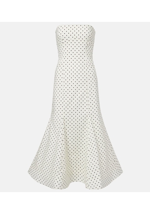 Rotate Amadelle cotton-blend midi dress