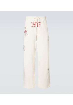 Balenciaga Printed cotton fleece sweatpants