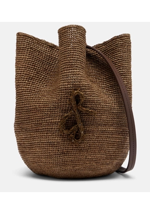 Ruslan Baginskiy HatBag raffia bucket hat