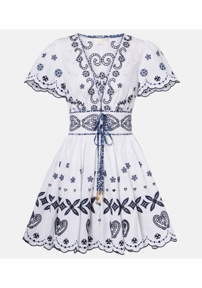 Camilla Embroidered cotton minidress