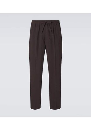 Umit Benan Selly silk-blend straight pants