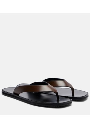 JUDE Vermelho leather thong sandals