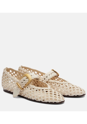 Zimmermann Alchemy braided leather Mary Jane flats