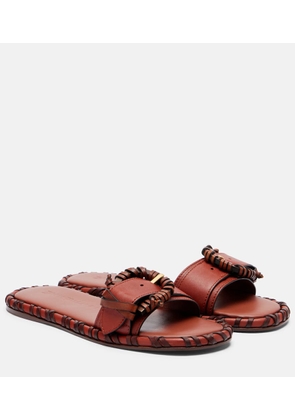 Zimmermann Alchemy leather slides