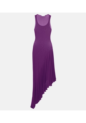 Alaia Asymmetric jersey midi dress