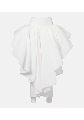 Alaia Draped asymmetric midi skirt