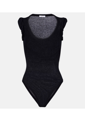 Alaia Ribbed-knit bodysuit