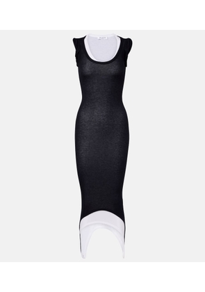 Alaia Ribbed-knit midi dress