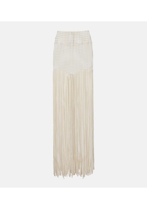Alaia Trompe lâoil wide-leg pants