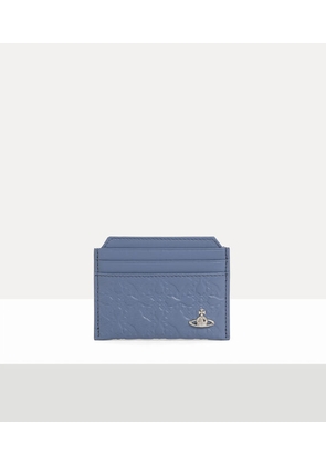 Vivienne Westwood Slim Card Holder Nappa Leather Blue One Size Unisex