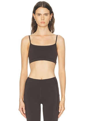 Literary Sport Nora Bra in Ash - Taupe. Size XS (also in S, M, L).