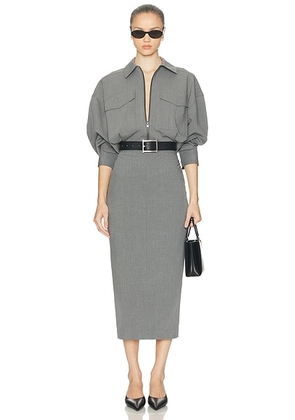 Staud Scout Dress in Static - Grey. Size 6 (also in ).