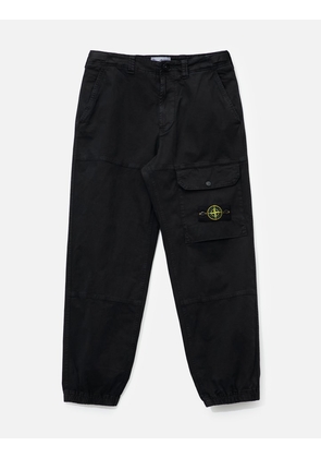 Organic Cotton Stretch Broken Twill 'OLD' Effect Cargo Trousers