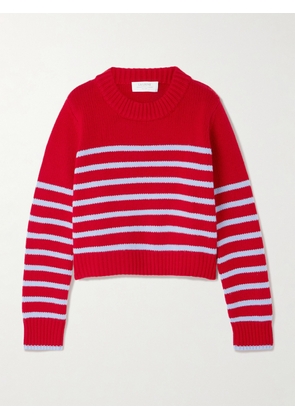 La Ligne - Mini Marin Striped Wool And Cashmere-blend Sweater - Red - xx small,x small,small,medium,large,x large,xx large