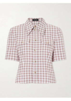 Willy Chavarria - Chavela Checked Woven Shirt - Red - x small,small,medium,large,x large