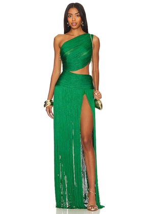 Bronx and Banco Jafari Sierra Sleeveless Gown in Green. Size XS. Also in XL.
