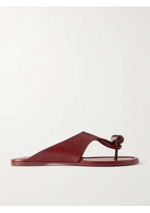 LOEWE - Toggle Leather Slides - Red - FR35,FR36,FR37,FR38,FR39,FR40,FR41