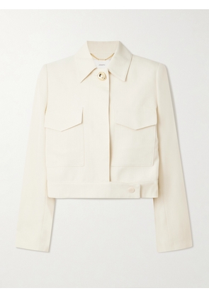 Joseph - Renoir Cropped Woven Jacket - Off-white - FR 34,FR 36,FR 38,FR 40,FR 42,FR 44
