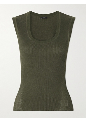 Joseph - Alaou Ribbed Tencel™ Lyocell-blend Tank - Green - x small,small,medium,large,x large