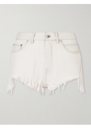 Rick Owens - Frayed Denim Shorts - White - 25,26,27,28,30