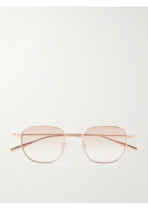 Barton Perreira - Revere Square-frame Gold-tone Titanium Sunglasses - Pink - One size
