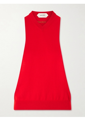 Versace - Sleeveless Embroidered Cotton Tank Top - IT36,IT38,IT40,IT42,IT44,IT46,IT48,IT50
