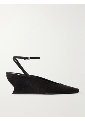 Alaïa - Suede Wedged Mules - Black - IT36,IT37,IT38,IT39,IT40,IT41