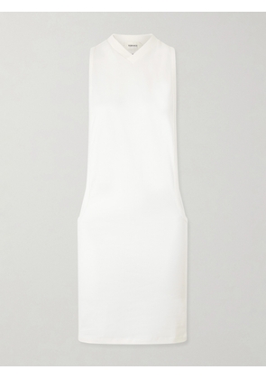 Versace - Sleeveless Embroidered Stretch-cotton Jersey Dress - White - IT36,IT38,IT40,IT42,IT44,IT46,IT48