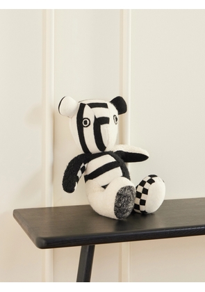 The Elder Statesman - Elder Striped Cashmere Teddy Bear - Black - One size