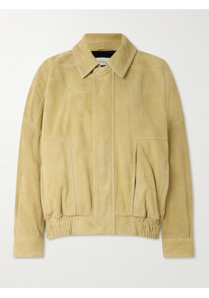 Nour Hammour - Dalma Suede Bomber Jacket - Yellow - x small,small,medium,large