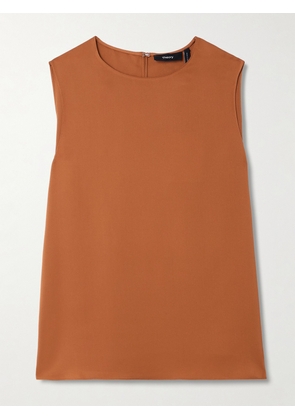 Theory - Silk-satin Top - Brown - x small,small,medium,large,x large