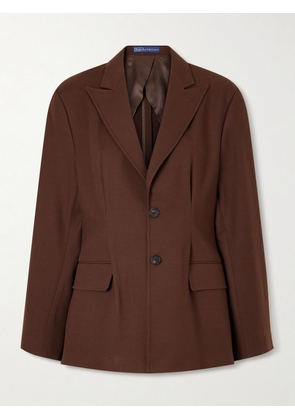 Polo Ralph Lauren - Single-breasted Cotton And Wool-blend Blazer - Brown - US0,US2,US4,US6,US8,US10,US12