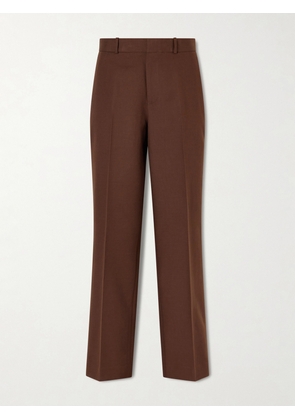Polo Ralph Lauren - Pleated Cotton And Wool-blend Twill Straight-leg Pants - Brown - US0,US2,US4,US6,US8