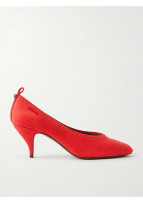 Versace - Tina 65 Mm Denim Pumps - Red - IT36,IT36.5,IT37,IT37.5,IT38,IT38.5,IT39,IT39.5,IT40,IT40.5,IT41