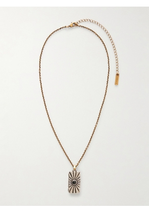 Versace - Circe Silver And Gold-tone Metal And Glass Necklace - Multi - One size