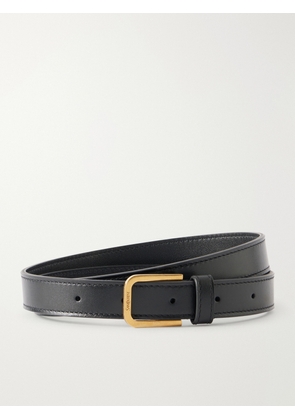 SAINT LAURENT - Leather Belt - Black - 70,75,80,85,90