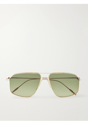 Jacques Marie Mage - Jagger Aviator-style Gold-tone Sunglasses - One size