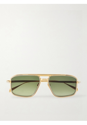 Jacques Marie Mage - Earl Aviator-style Titanium Sunglasses - Gold - One size