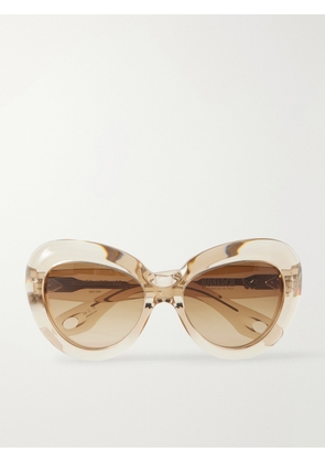 Jacques Marie Mage - Monarch Round-frame Acetate Sunglasses - Neutrals - One size