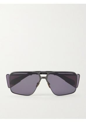 Jacques Marie Mage - Assen Aviator-style Metal Sunglasses - Black - One size