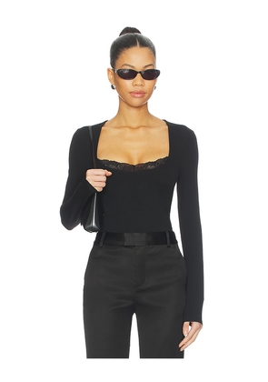 Elodie the Label Elio Top in Black. Size L. Also in XS.