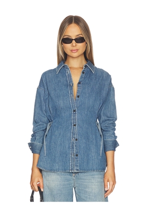 CLOSED N Waisted Strap Blouse in Blue. Size L. Also in S, XXS, XS, M, XL.