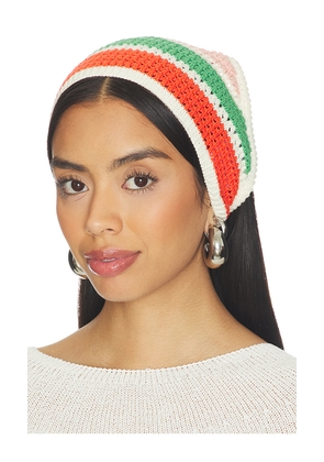 Callahan Perla Crochet Headscarf in Red,Green.