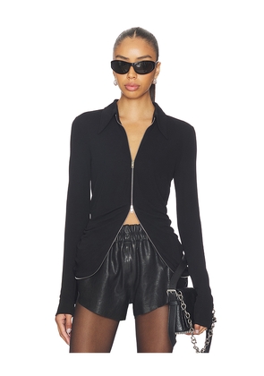 Alexander Wang Drape Back Shirt in Black. Size XS. Also in S.