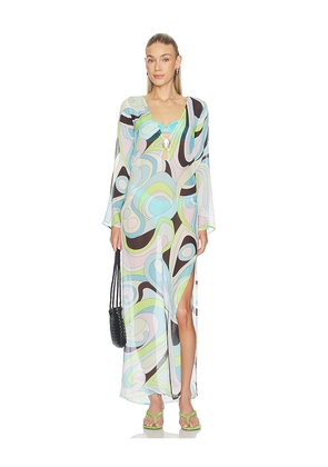 Cin Cin Hotline Moonstone Maxi Dress in Blue,Green. Size L. Also in XS, S, M, XL.