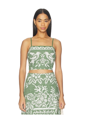 Cleobella Juniper Top in Green. Size L. Also in S, XS, M, XL.