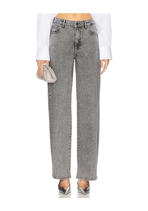 Gestuz Zauma High Waisted Jeans in Grey. Size 28. Also in 27, 29.