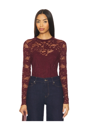 Generation Love Clayton Lace Top in Burgundy. Size M. Also in L.